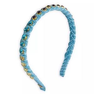 Lele Sadoughi Velvet and Rhinestone Headband